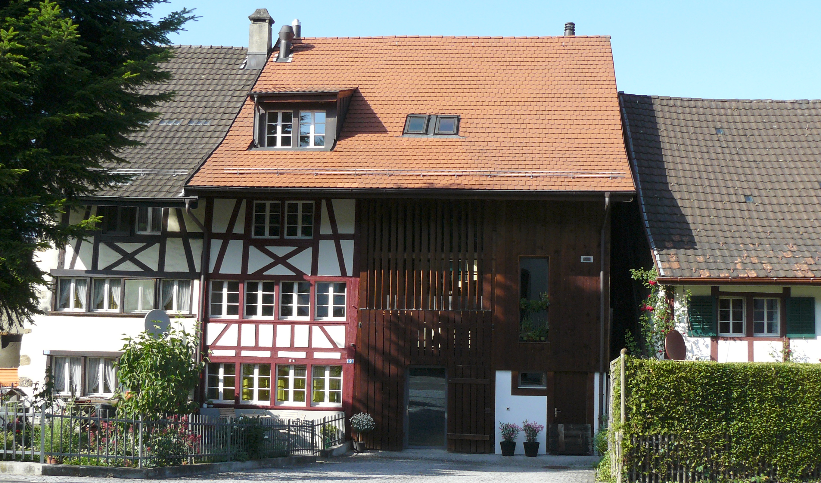 Strassenansicht, Umbau Fllanden